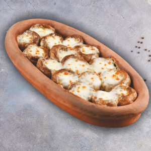 Mushrooms in Clay Pot